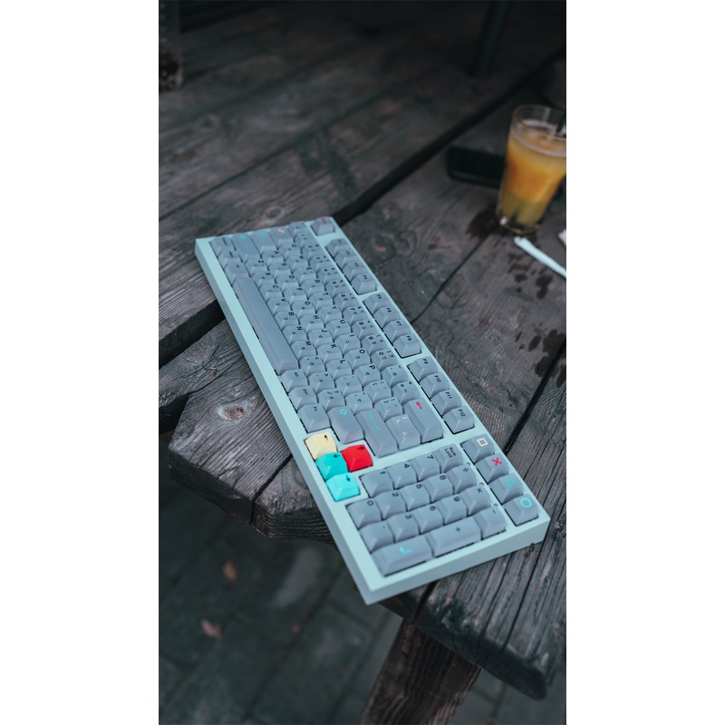 GMK 8001 PBT Keycap, 129 phím keycaps Cherry Profile DYE-SUB Cá nhân hóa GMK Striker Keycaps cho Bàn phím cơ / Bàn phím cơ chơi game