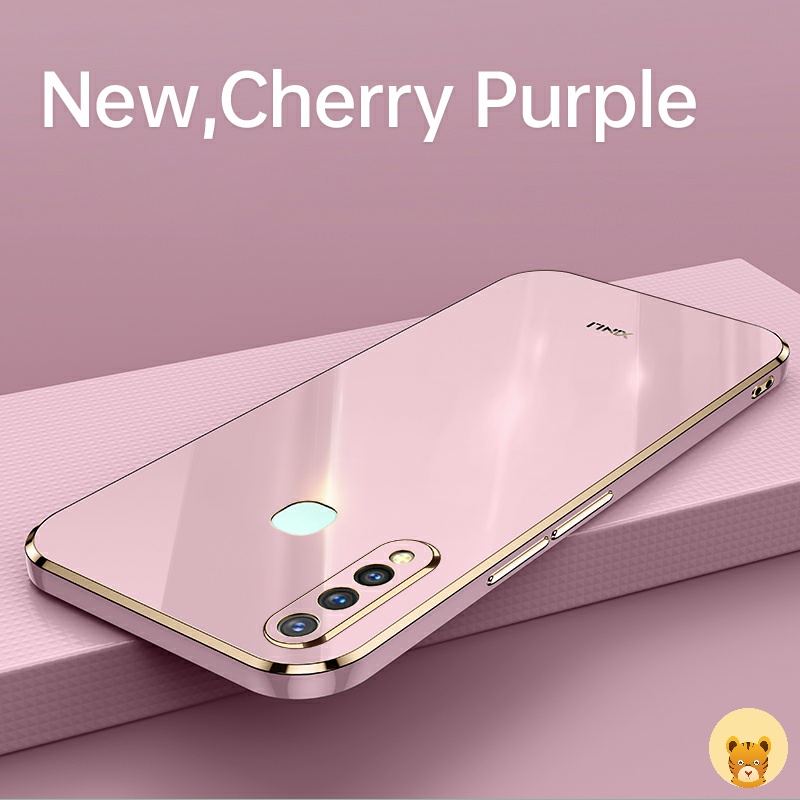Ốp Điện Thoại Mềm Mạ Viền Sang Trọng Cho Vivo Y19