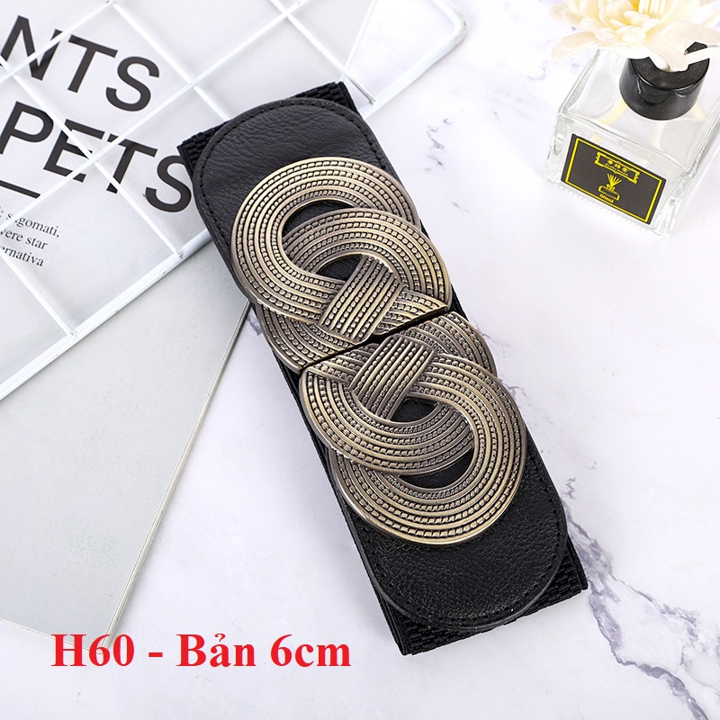 Đai váy xoắn đồng 6cm mã H60
