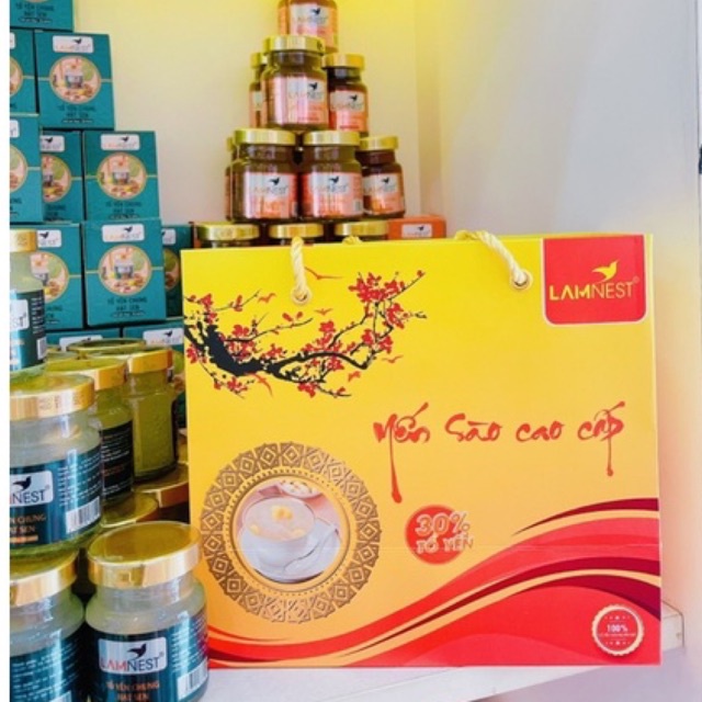Yến sào 30% chưng sẵn - lốc 6 hủ quà biếu
