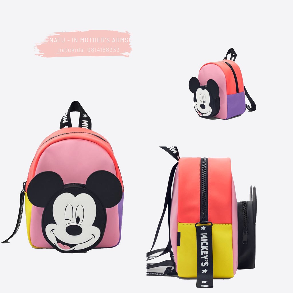 Balo cho bé gái Mickey Zara xuất xịn [Hàng sẵn]