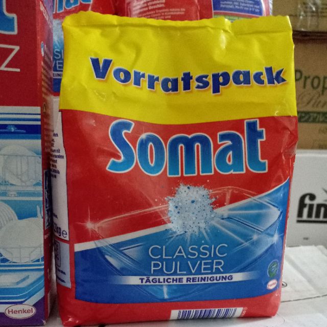 Combo bột rửa bát Somat+muối rửa bát Somat 1,2kg ( mẫu mới 2019 ) xuất xứ Đức
