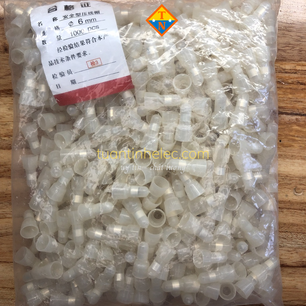 10 cái đầu cos chụp nhựa nối dây điện