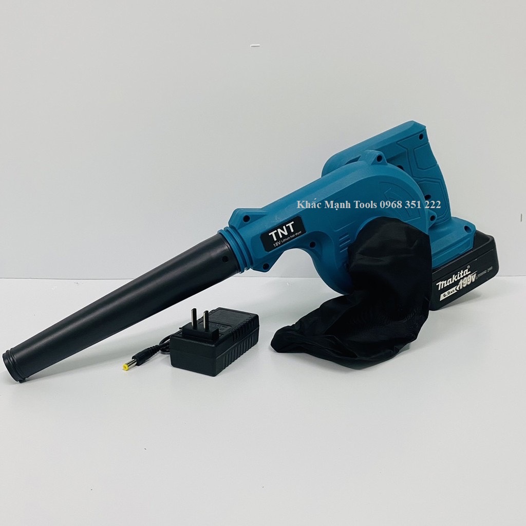 Máy Thổi Bụi Pin MAKITA 198V, Pin Chuẩn 10 cell, sài chung pin makita 21v