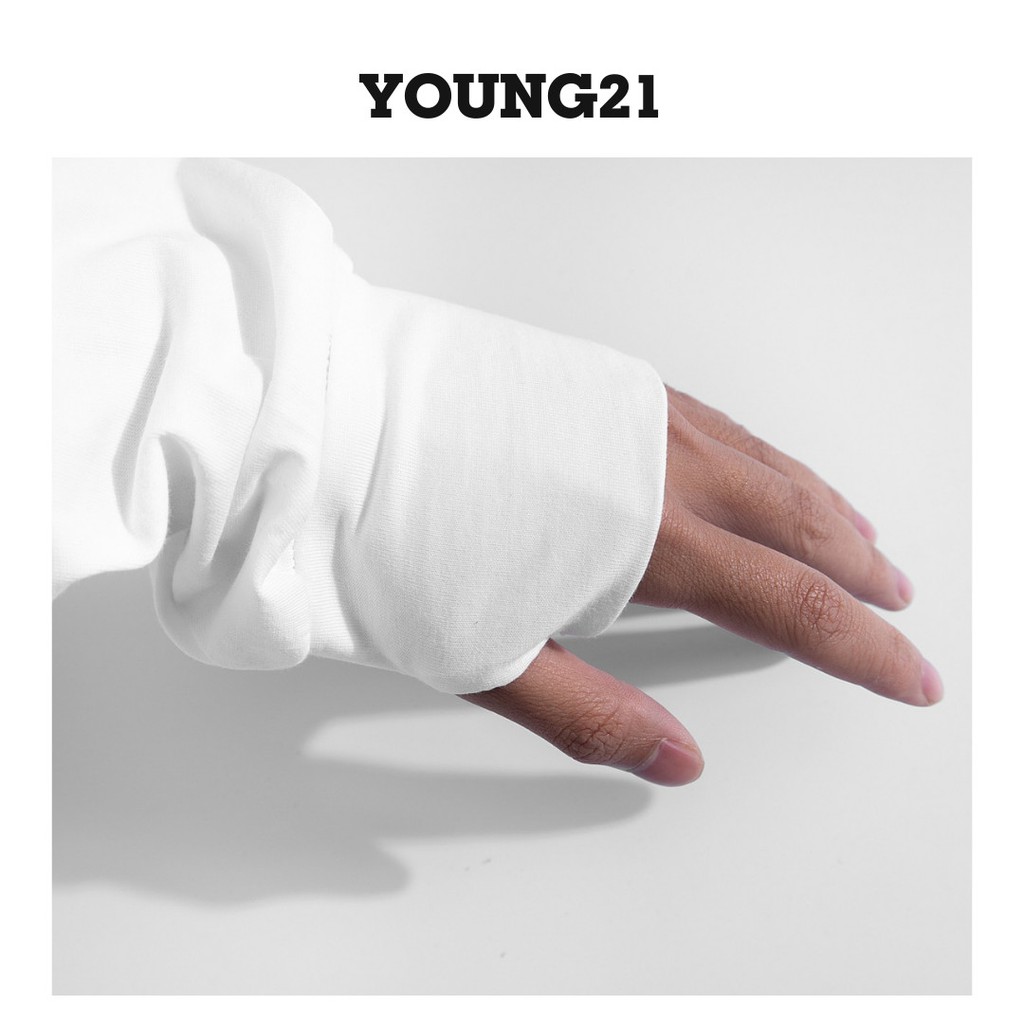 Áo thun nam cổ tròn YOUNG21 Basic Longtee 2024 vạt bầu, vải cotton, co giãn, form rộng T01