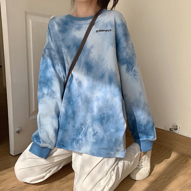 Áo Thun Nữ Dài Tay Cổ Tròn Thời Trang Hàn