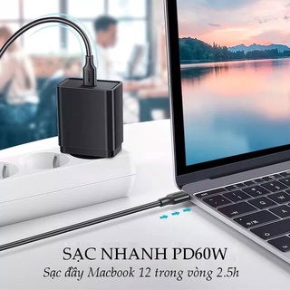 Dây sạc nhanh 2 cổng Type C UGREEN US286