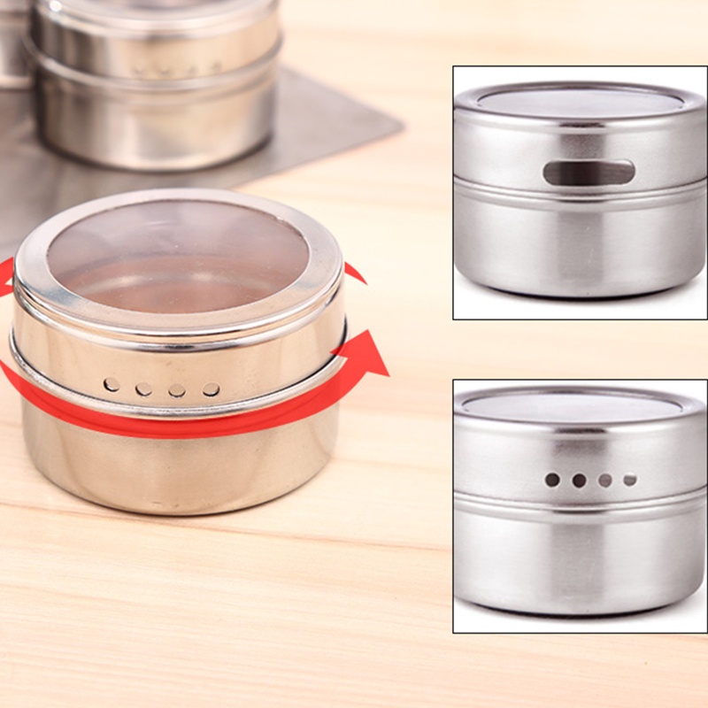 Hộp Đựng Gia Vị Bằng Thép Không Gỉ Tiện Dụng Cho Nhà Bếp