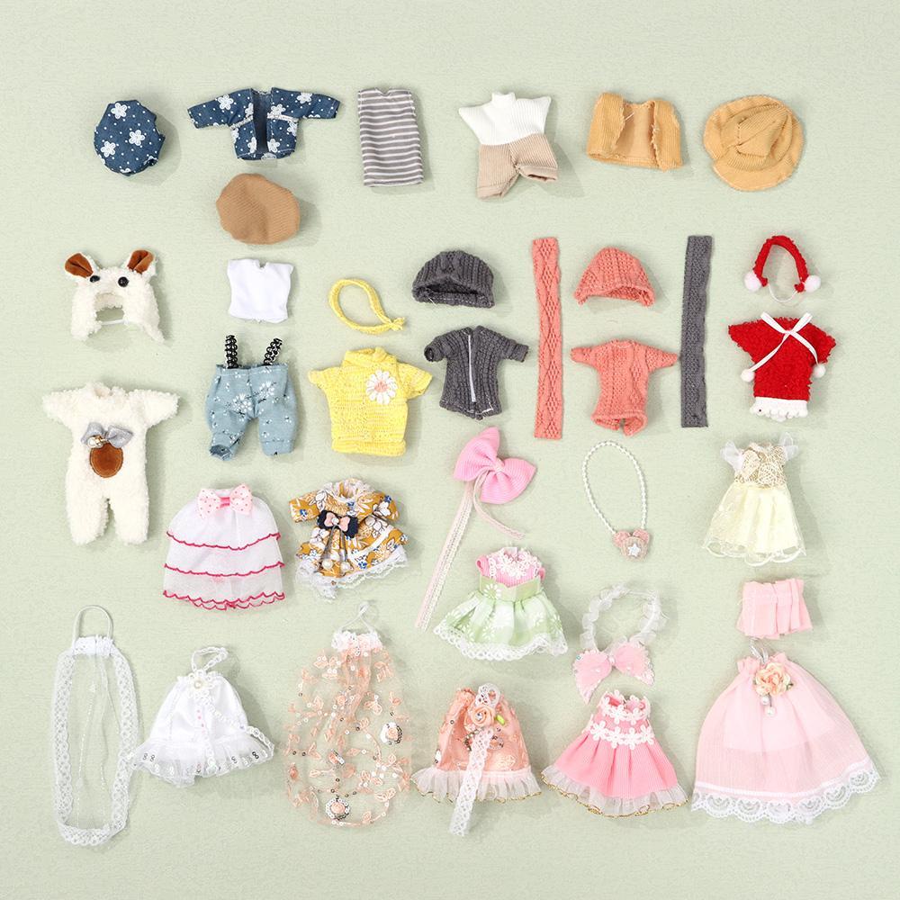 Đầm Đồ Chơi Búp Bê Nhiều Màu Đáng Yêu 16~17cm