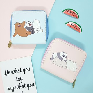 Ví da ngắn cầm tay We Are Bear