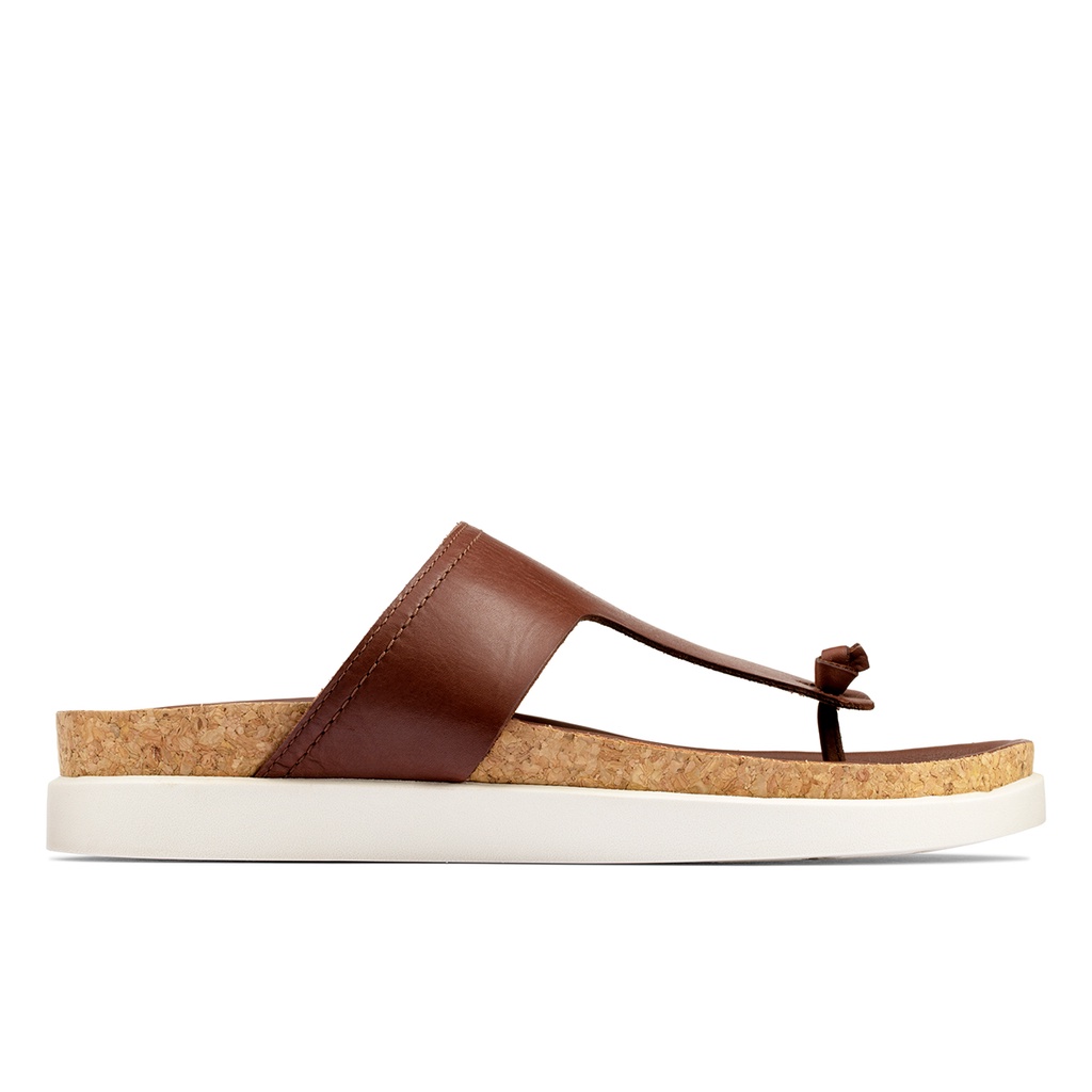 Dép xăng đan Da Nam CLARKS Sunder Post màu Đen và màu Nâu