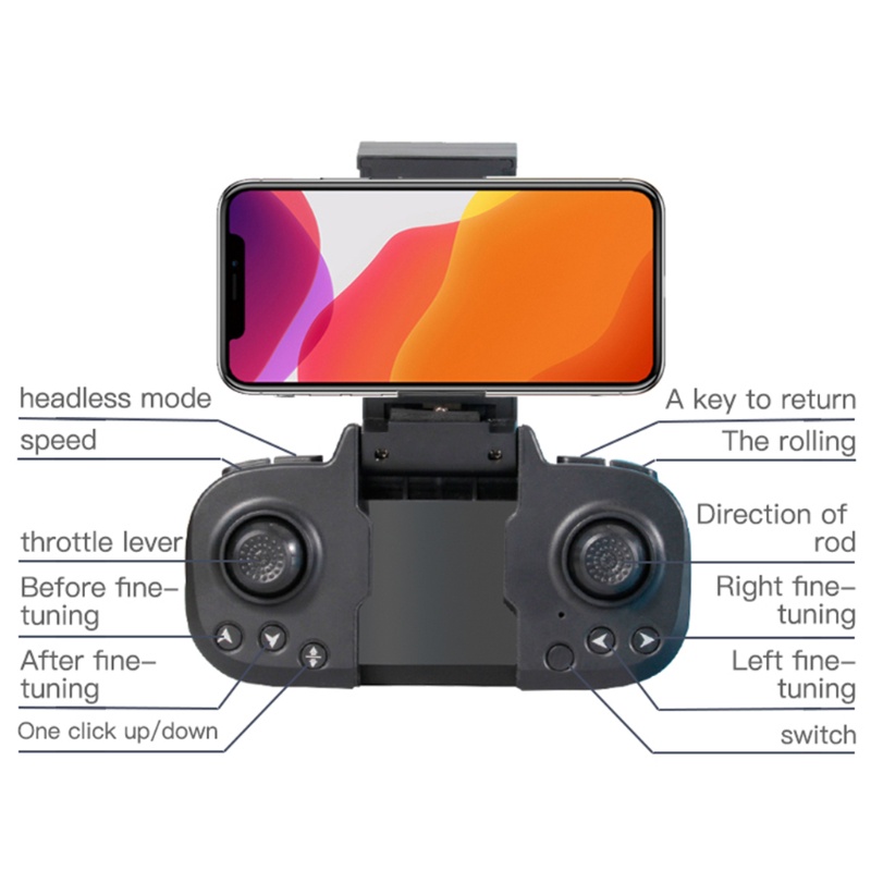 Wmmb Cọ Không Chổi Than 360 Độ Gấp Gọn Được Chuyên Nghiệp° Máy Bay Điều Khiển Từ Xa Kết Nối Wifi FPV 4K