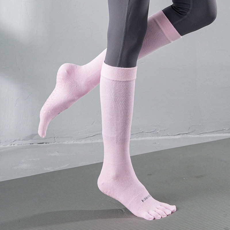 Vớ Dài Năm Ngón Chống Trượt Màu Sắc Tươi Sáng Dành Cho Nữ