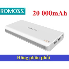 Pin Dự Phòng ROMOSS SENSE 6 Plus 20.000mah Chính Hãng - có LED