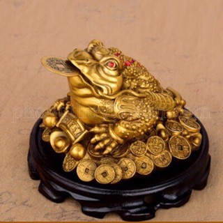Thiềm thừ cóc ngậm tiền vàng bằng đồng