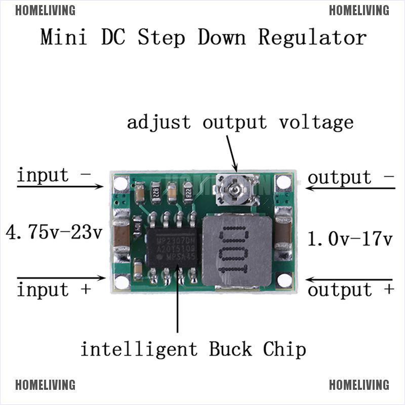 Mạch Hạ Áp 3a Mini Dc-Dc Từ 5v-23v Sang 3.3v 6v 9v 12v