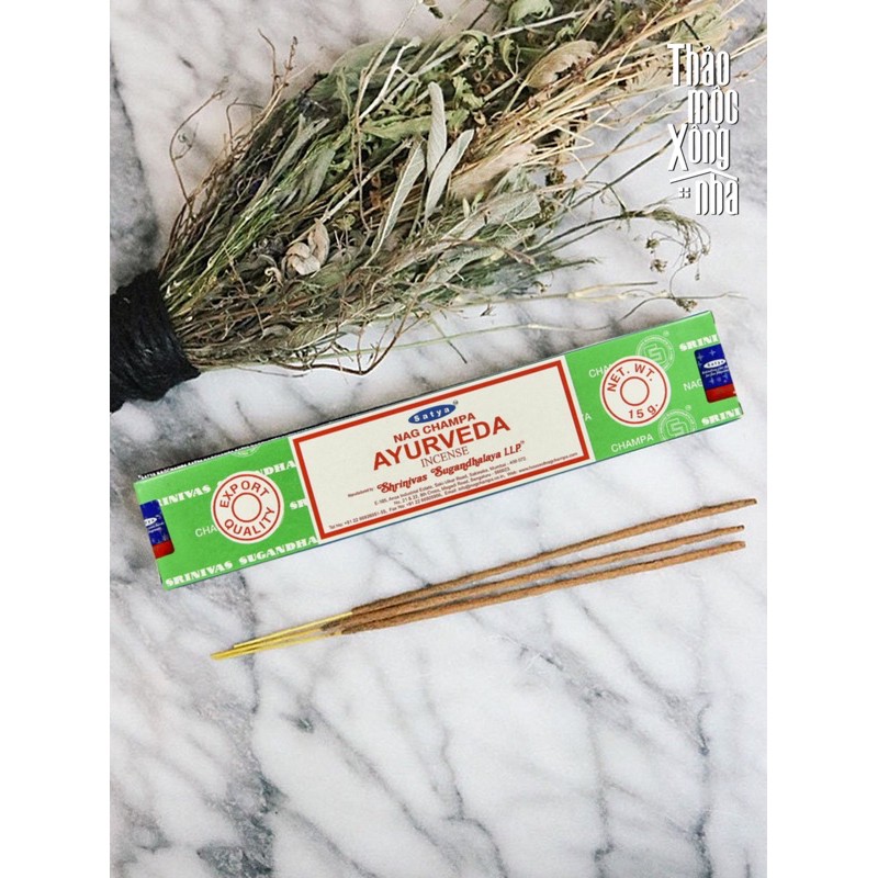 Traditional Ayurveda Satya Hộp 15g chữa lành, tái tạo năng lượng - tâm trạng - cảm xúc - THẢO MỘC XÔNG NHÀ