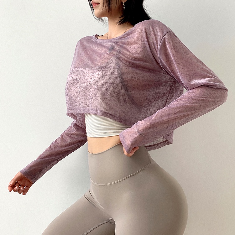 Áo thun thể thao ANRAN dài tay dáng rộng thoáng khí chất lượng cao