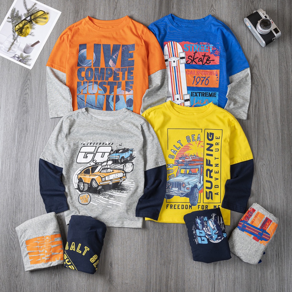 ✔️17-60kg✔️ Bộ Place/GAP thu đông dài tay bé trai size đại