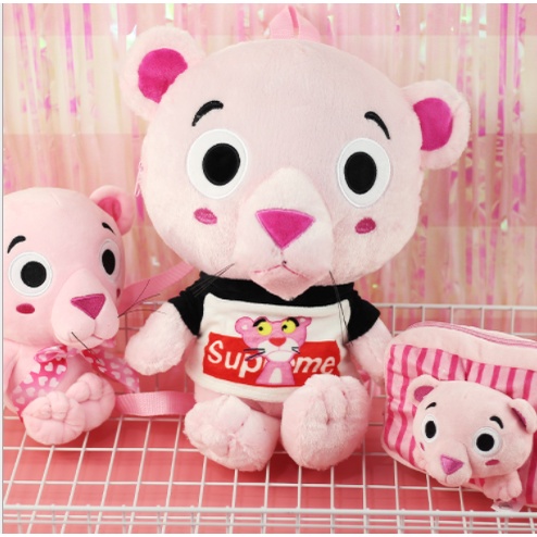 Gấu bông báo hồng mặc áo 25cm G25B1 gấu bông dễ thương