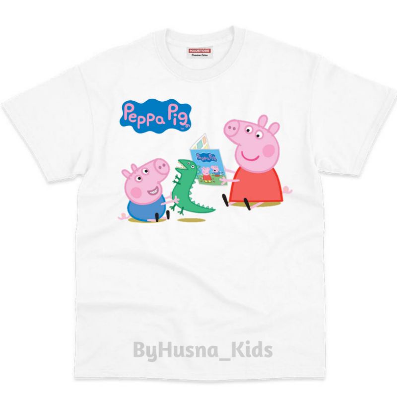 Áo thun cho bé trai và bé gái in hình hoạt hình PEPPA PIG dễ thương, chất liệu cotton mềm mịn thoáng mát NTShirt