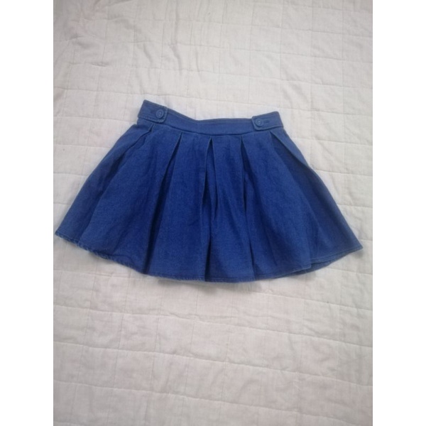 Quần váy si vải Jean lưng thun sau mã 01.