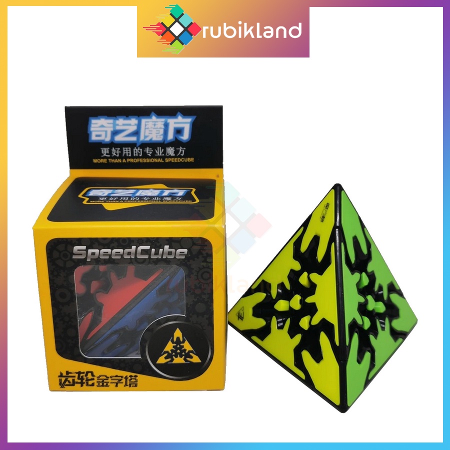 Rubik QiYi Pyraminx Gear Cube Rubic Biến Thể Bánh Răng QiYi Gear Series Đồ Chơi Trí Tuệ Trẻ Em