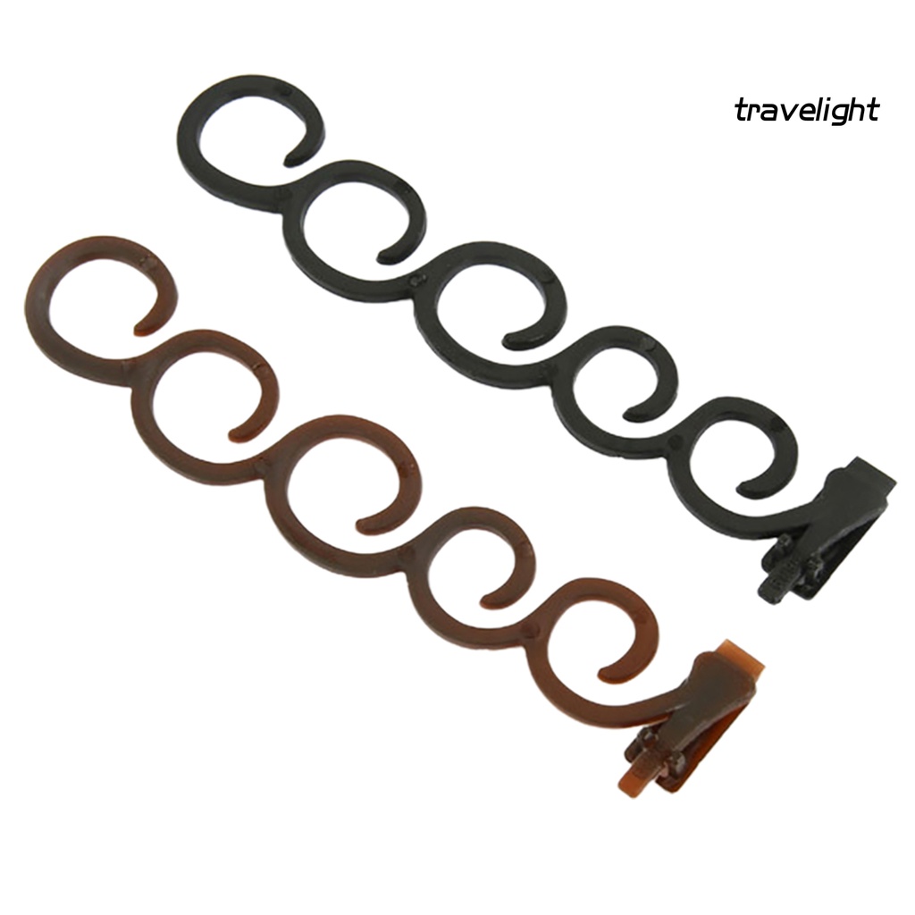 Set 2 Kẹp Xoắn Tạo Kiểu Tóc Đơn Giản Có Thể Tái Sử Dụng DIY