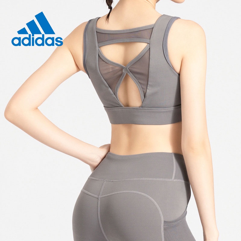 Adidas Set Đồ TậP GồM Bra + QuầN Legging + ÁO Thun Thể Thao / TậP Gym / Yoga Adidas