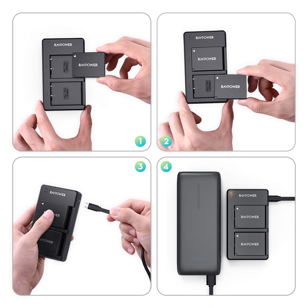 Sạc máy ảnh Ravpower cho Fujifilm NP-W126S