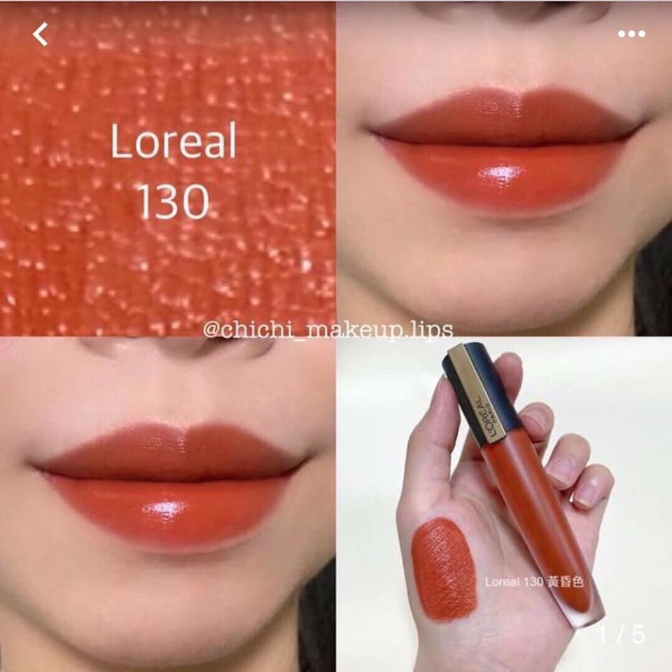 Son Kem Lì Nhẹ Môi Cao Cấp Loreal Paris Màu 130 7ml