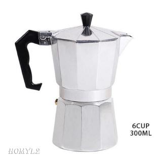 Moka Pot Coffee Maker Stovetop Espresso Maker, 3 Cups, Silver