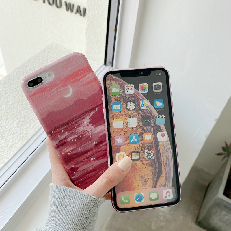 Ốp Lưng Hình Mặt Trăng Dễ Thương Cho Iphone 12 Mini 11 Pro X Xr Xs Max Se 2020 6 6s 7 8 Plus