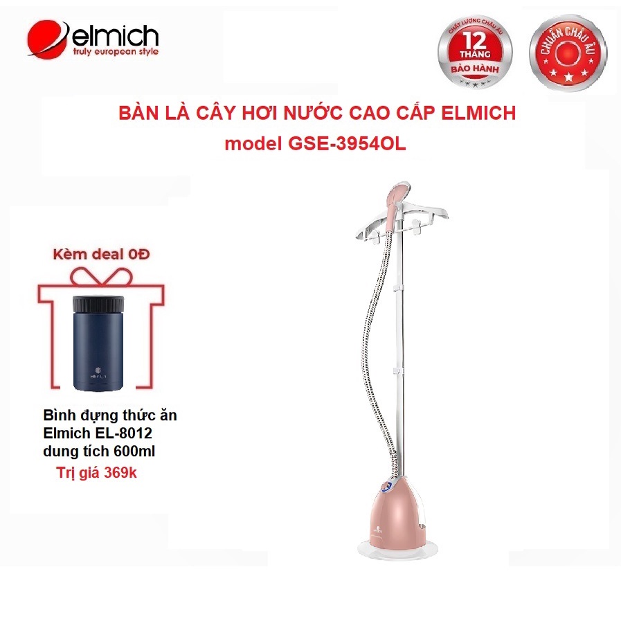 [Mã ELBAU10 giảm 10% đơn 500K] Bàn là hơi nước đứng Elmich GSE-3954OL