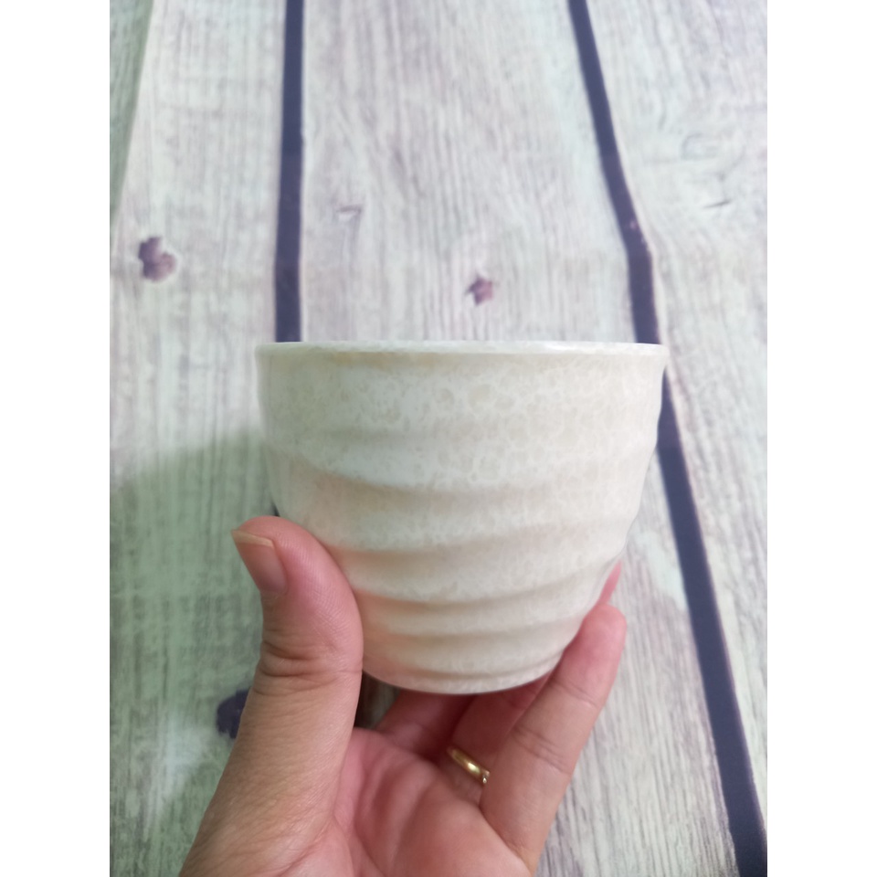 Ly / cốc nhỏ nhựa Melamine uống nước trà kiểu vân đá sang trọng dễ vệ sinh