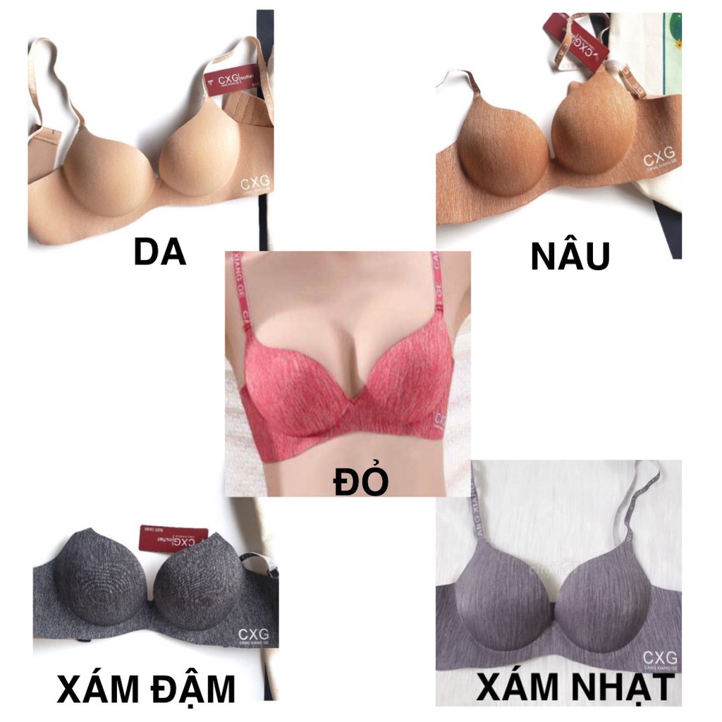 Áo ngực nữ su không gọng CXG áo su đẹp nâng ngực, áo lót nữ su đúc đệm 3cm Hieustore24h ALA05