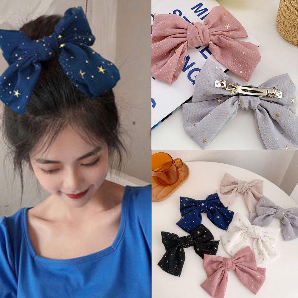 EUCA 1 Dây Buộc Tóc Vải Voan Màu Đồng Phong Cách Hàn Quốc Cho Nữ