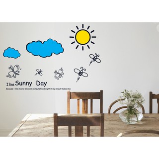 decal dán tường sunny day