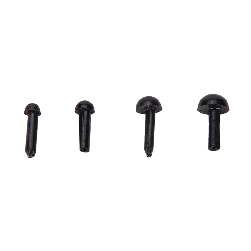Set 100 Tròng Mắt Đen Bằng Nhựa Dùng Để Tự Làm Thú Nhồi Bông