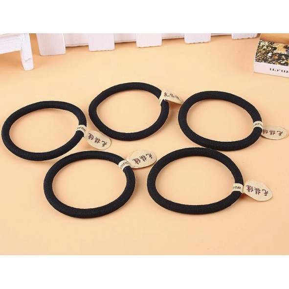 bp.store|Lốc 10 thun cột tóc đen trơn