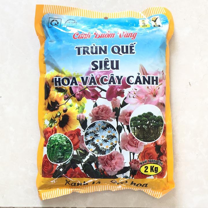 Phân trùn quế nguyên chất 2kg, phân trùn quế siêu hoa cây cảnh