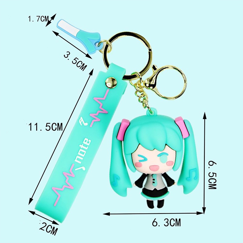 Móc Khóa Hình Búp Bê Hatsune Miku Dễ Thương