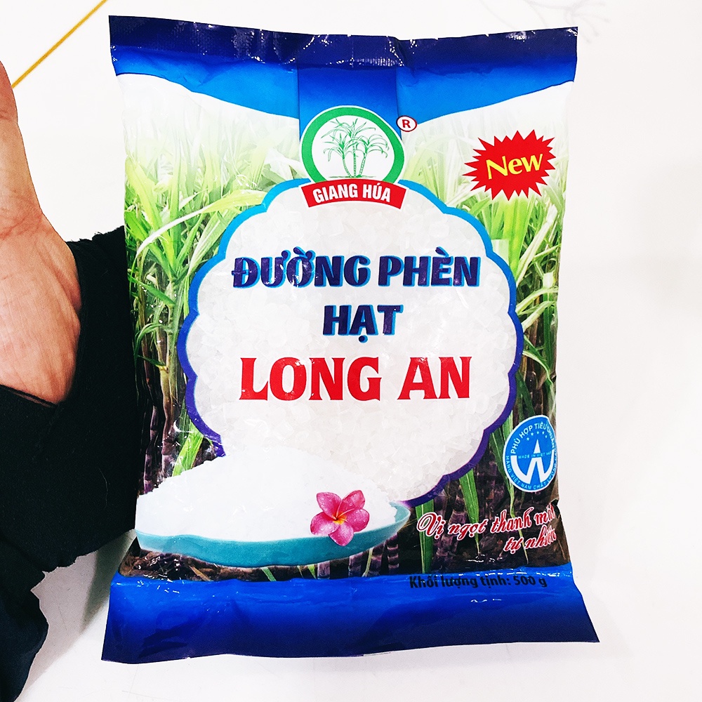 Combo 4 bịch  Đường phèn hạt  Long An - Giang Húa