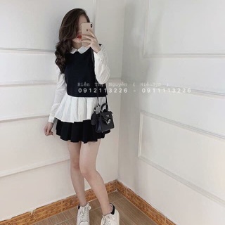 Áo peplum pha sơmi