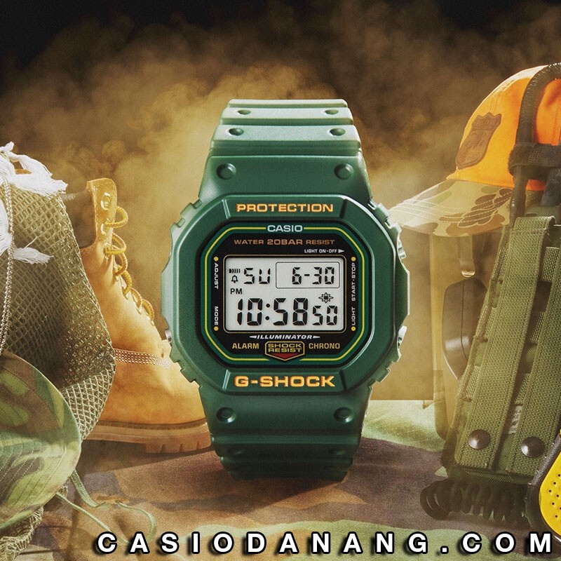 Đồng hồ nam dây nhựa Casio G-Shock chính hãng Anh Khuê DW-5600RB-3DR
