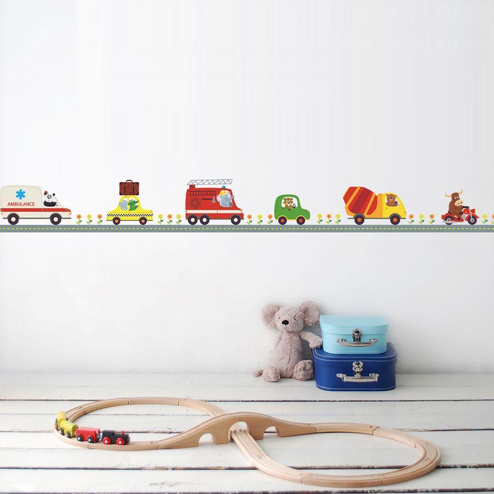 Sticker Dán Tường Họa Tiết Đường Kẻ Dùng Trang Trí Phòng Trẻ Nhỏ