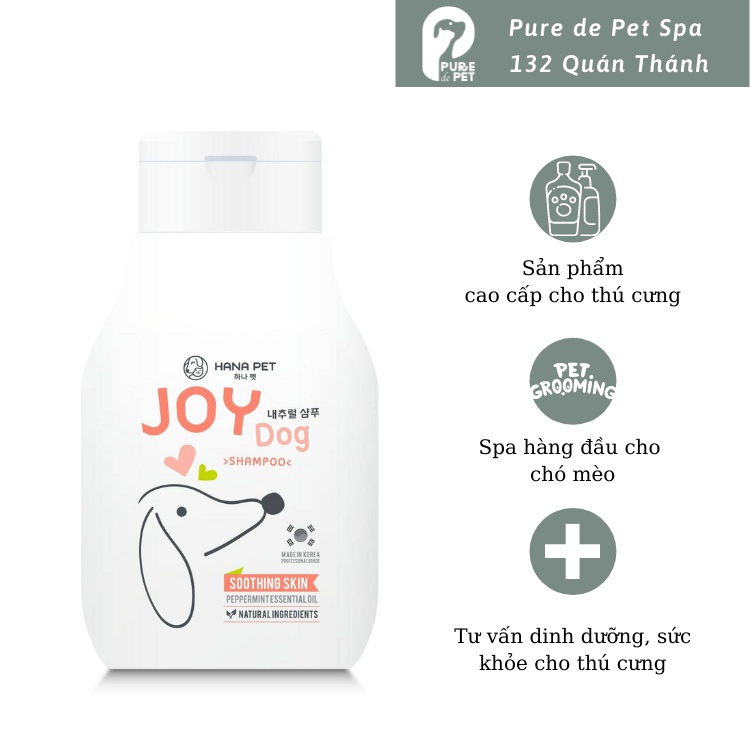 Hana Pet - Sữa tắm JOY Soothing Skin giúp dưỡng lông cho chó - 300ml