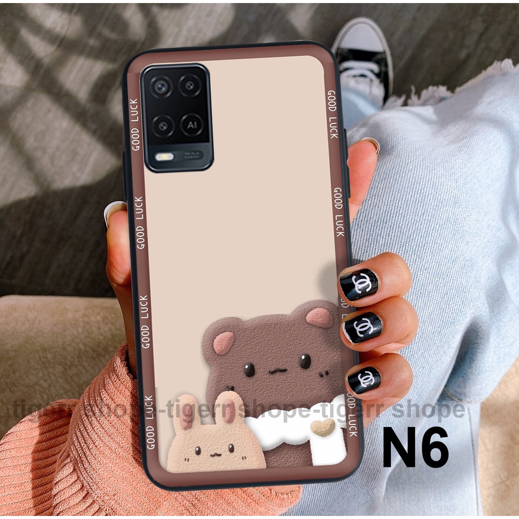 Ốp lưng Oppo A54 /Oppo A55 in hình gấu dễ thương đa sắc màu , trẻ trung , năng động TIGERR SHOPE