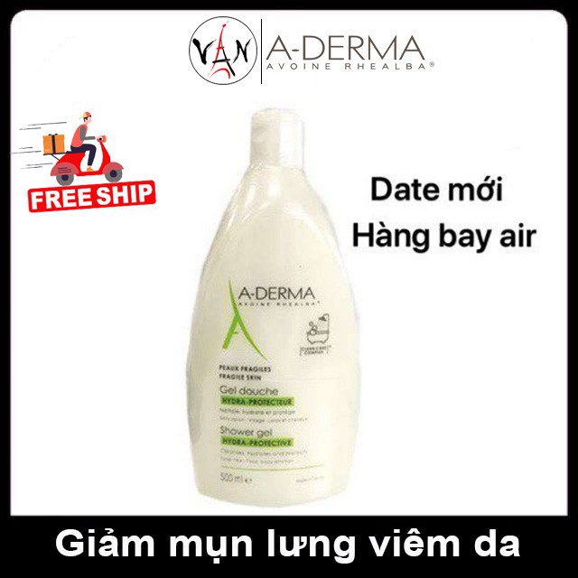 Sữa tắm aderma hỗ trợ giảm mụn lưng ,thu nhỏ lỗ chân lông trên cơ thể 500ml mẩu mới 2021 Van maison | BigBuy360 - bigbuy360.vn