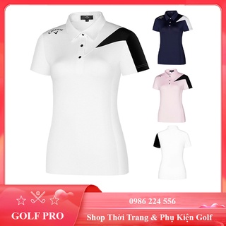 Áo chơi golf nữ phông cộc tay thoáng mát vải nhanh khô thấm hút mồ hôi cực tốt AS010